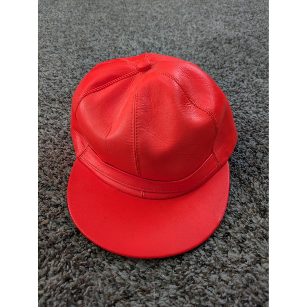 Vintage Redhead Quilted Hunting Hat Safety Orange Cap 7‎ & 3/8ths